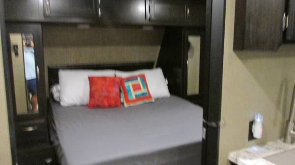 Bedroom inside our 2018 Grand Design Imagine 2600RB